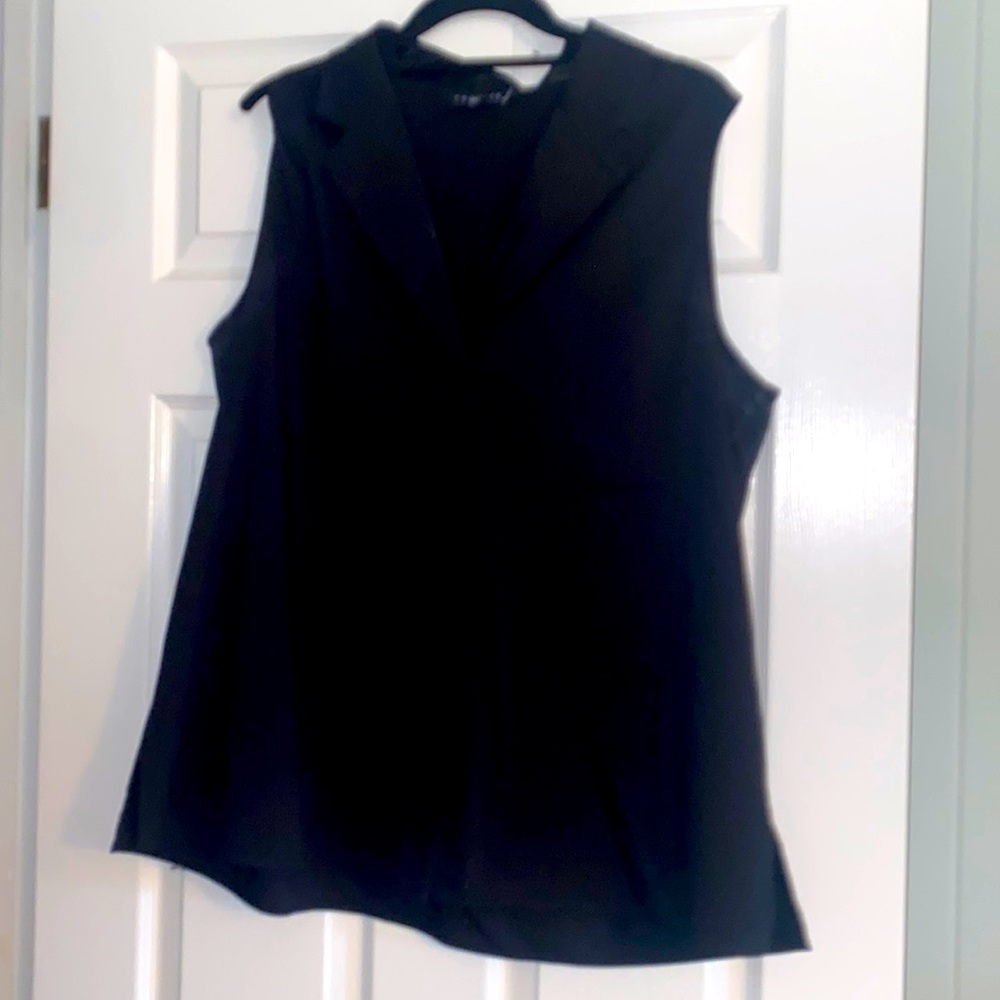 Premise Black Sleeveless Stretch Top Size XL